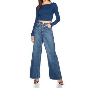 NEW SUSANA MONACO scoop back crop top in stratus